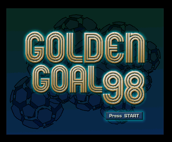 Golden Goal 98 Title Screen